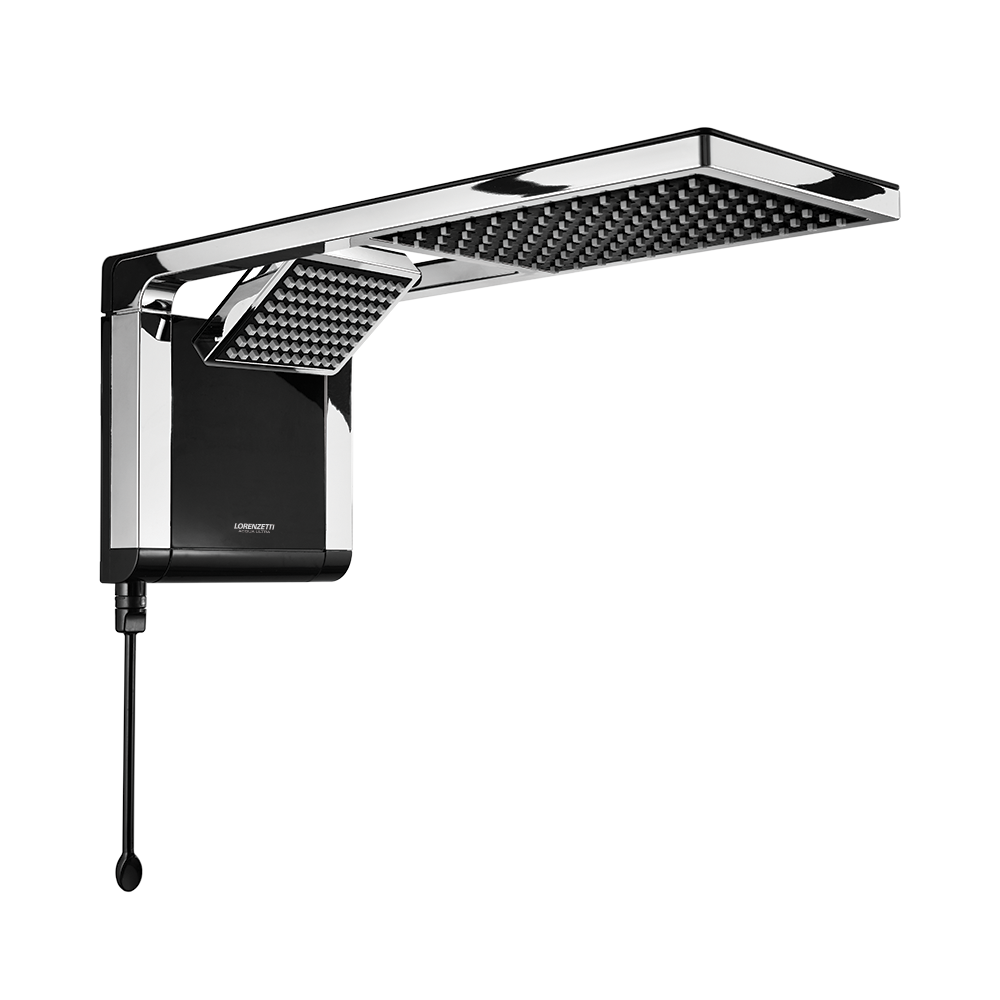 Chuveiro Acqua Duo Ultra Preto com Cromado